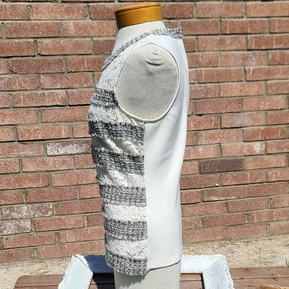 J Crew lace striped top - Picture 3 of 7